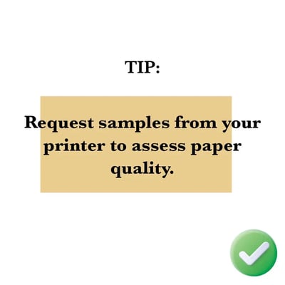 Tip for sampling printing paper