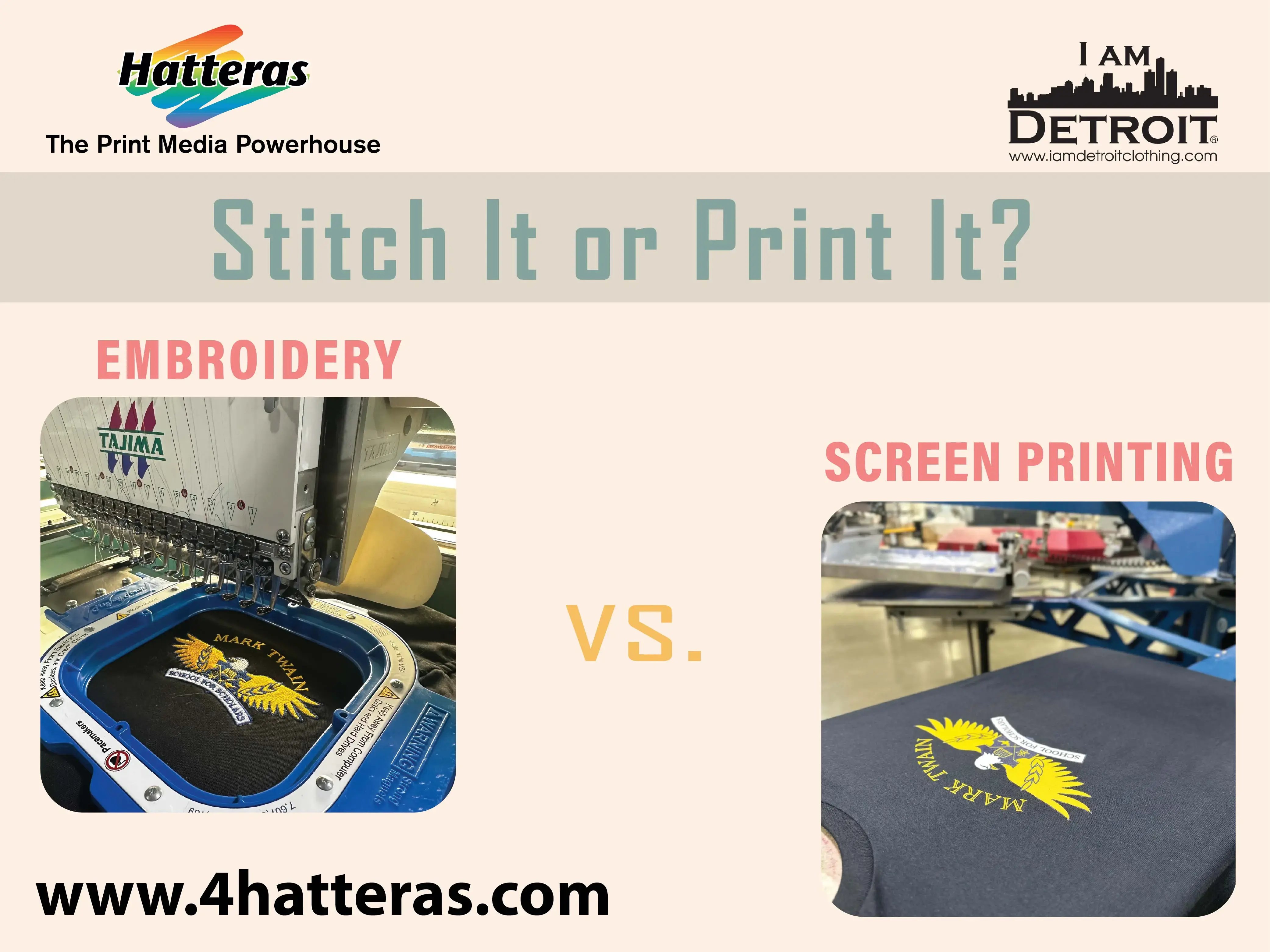 Embroidery vs Screen Printing: Which one is Right for your Brand