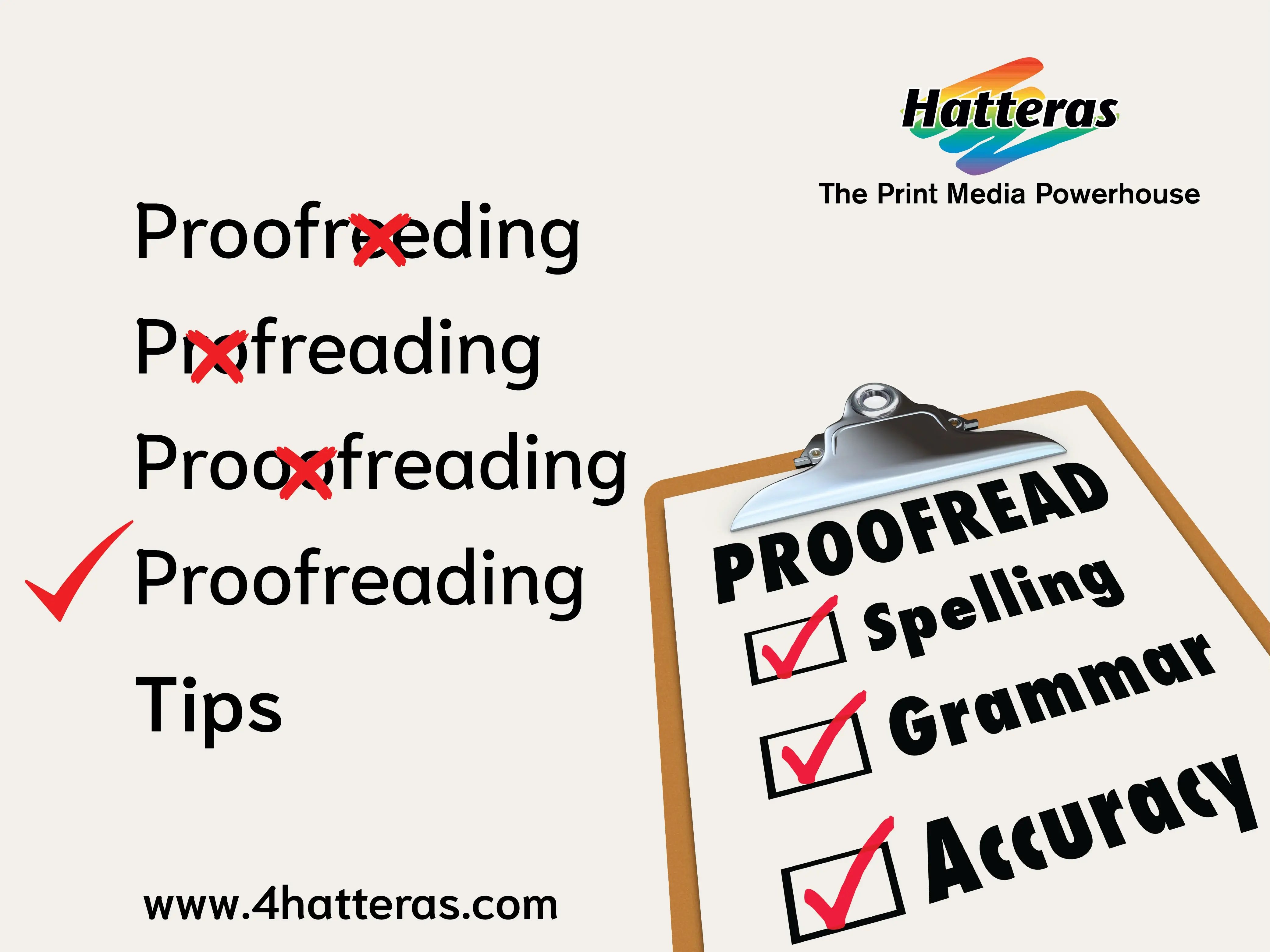 Hatteras’ Essential Proofreading Tips